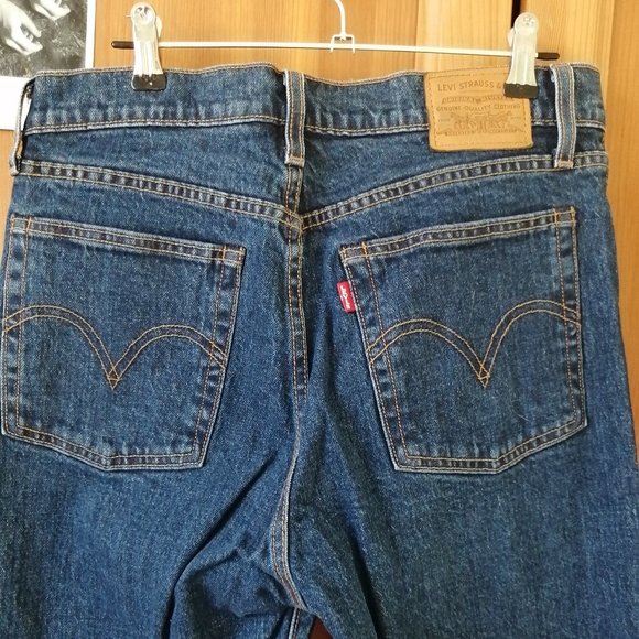 Levi's Blue wedgie straight high rise jeans - Picture 5 of 9